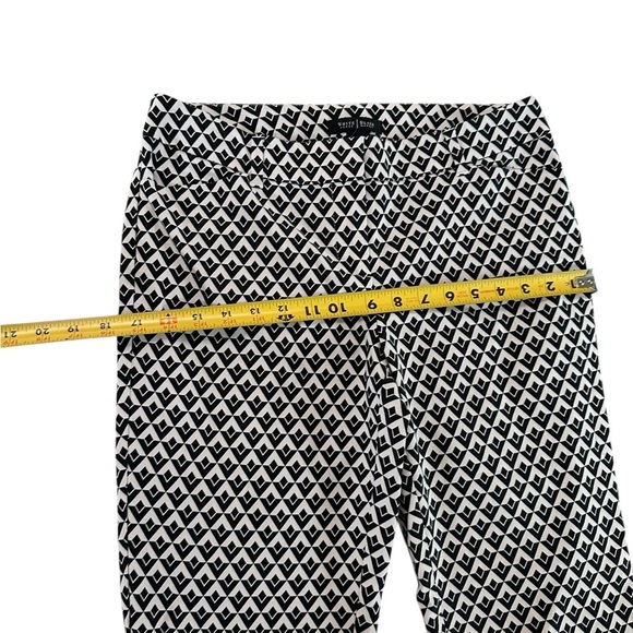 White House Black Market Slim Ankle Pants Womens Size 6R Geometric Print - Picture 6 of 16